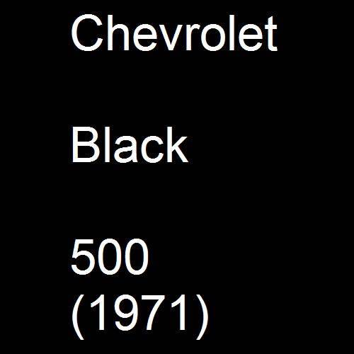 Chevrolet, Black, 500 (1971).